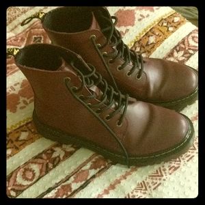 Maroon Doc Martins